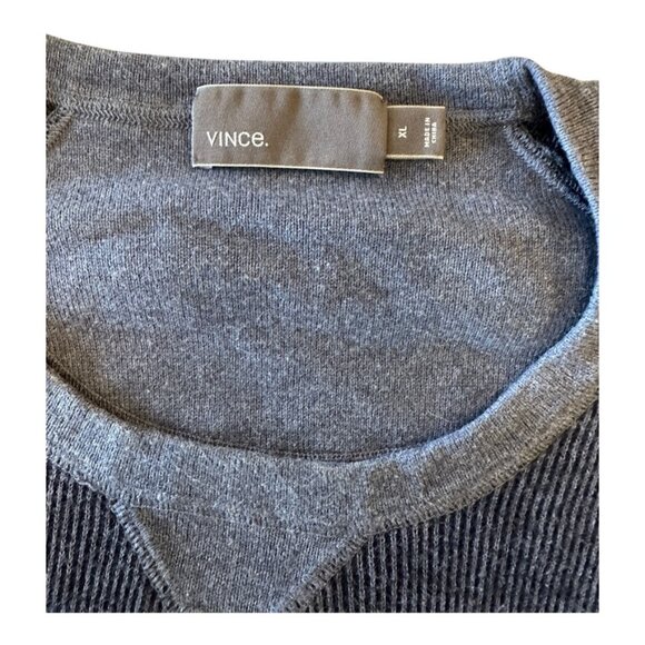 Vince Crewneck Sweater – XL (Navy/Grey) - Picture 2 of 4